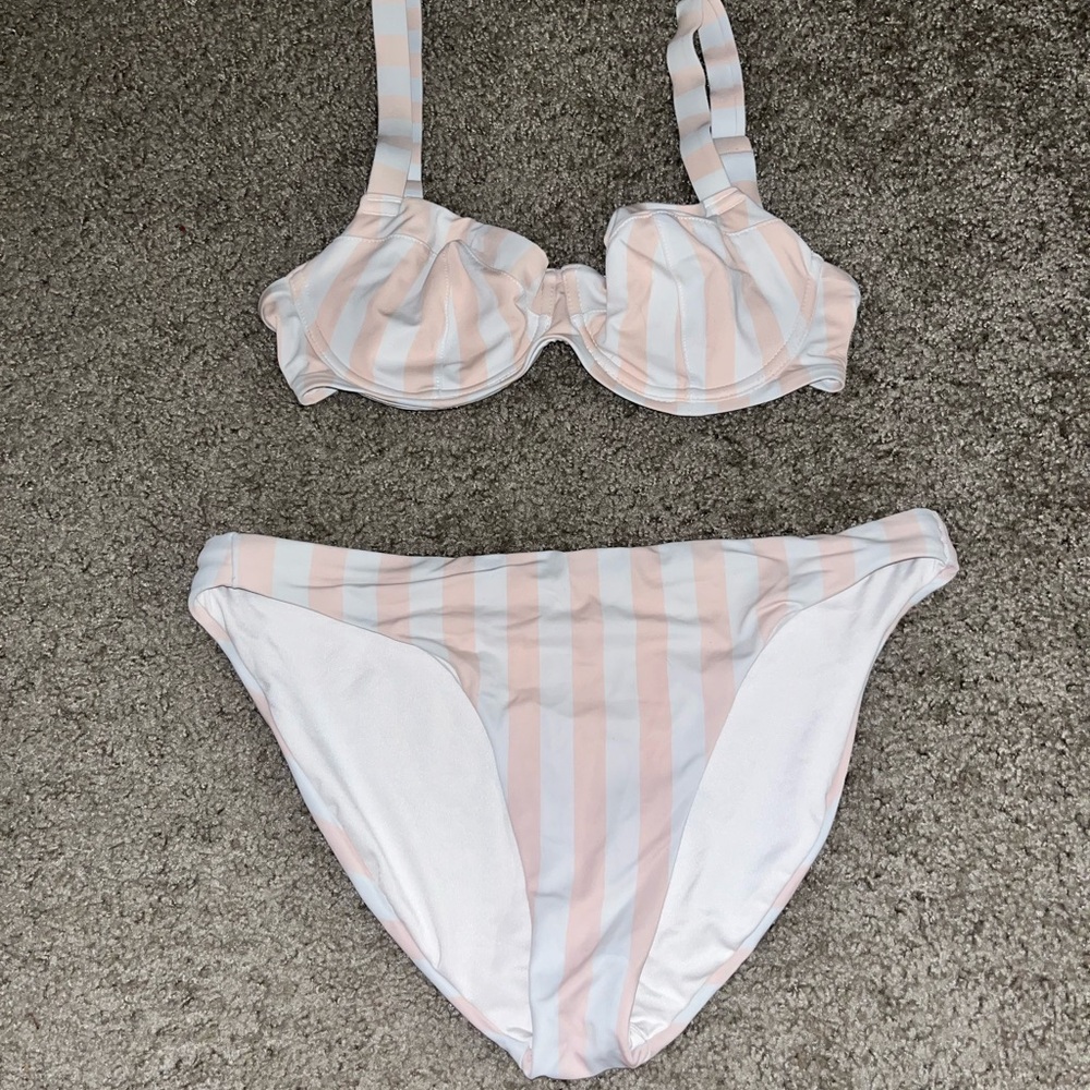 Striped Bikini Set